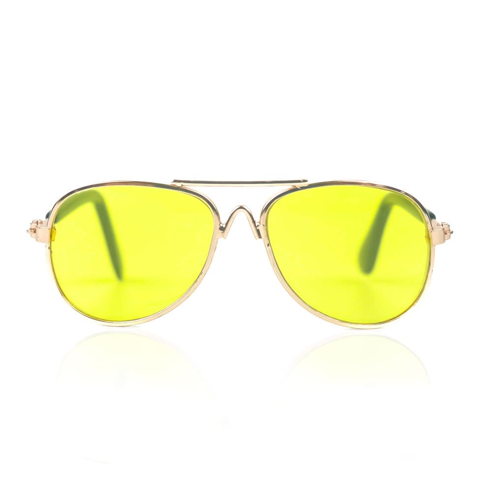 Yellow Aviator Pet Sunglass — photo 1