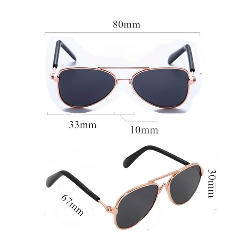 Yellow Aviator Pet Sunglass — photo 8