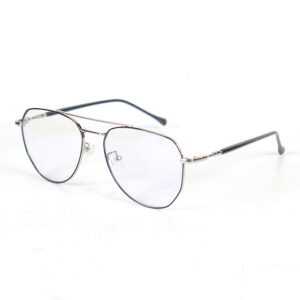 Tait Silver Black Aviator Eyeglass (Anti-Blue) 5 LN_1850