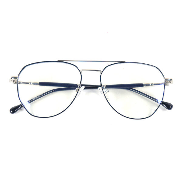 Tait Silver Black Aviator Eyeglass (Anti-Blue) 3 LN_1850