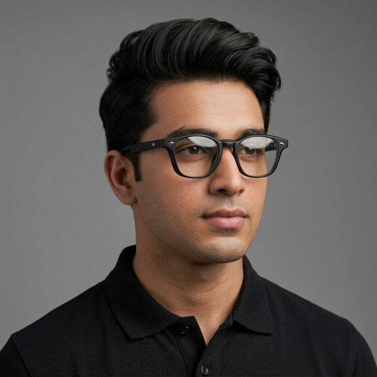 Redux Sand Black Eyeglass (Anti-Blue) 3 LN_2184 Redux Sand Black Eyeglass (Anti-Blue) - Image 3