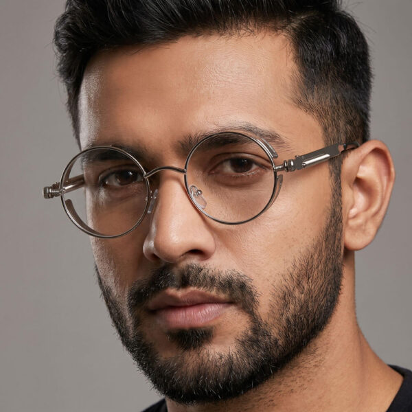 Alternative view of Burrgon Silver Eyeglass (Anti-Blue)