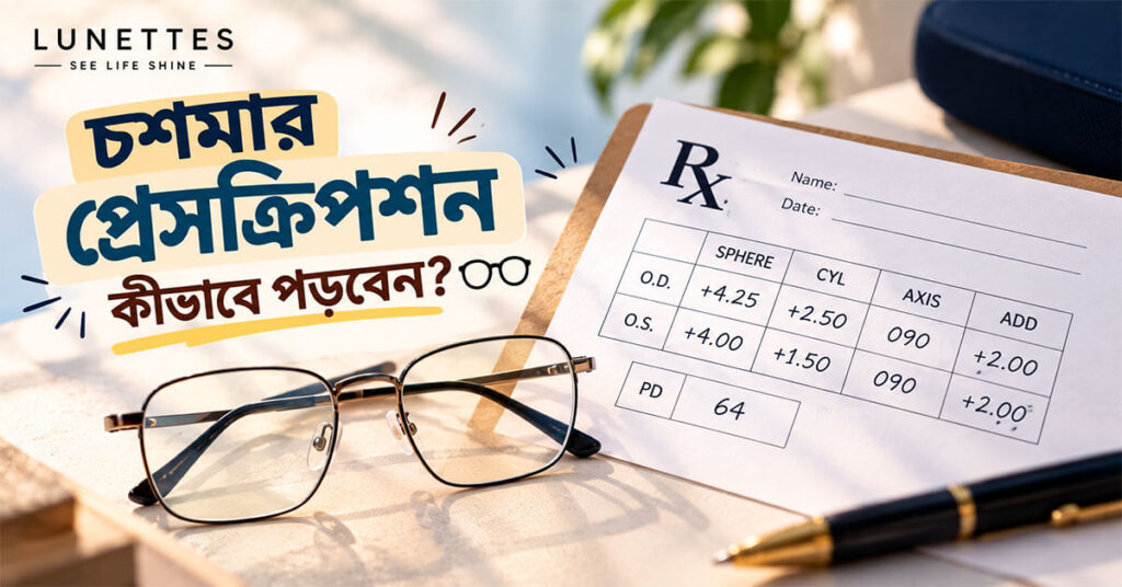 চশমার প্রেসক্রিপশন কীভাবে পড়বেন? 👓 1
